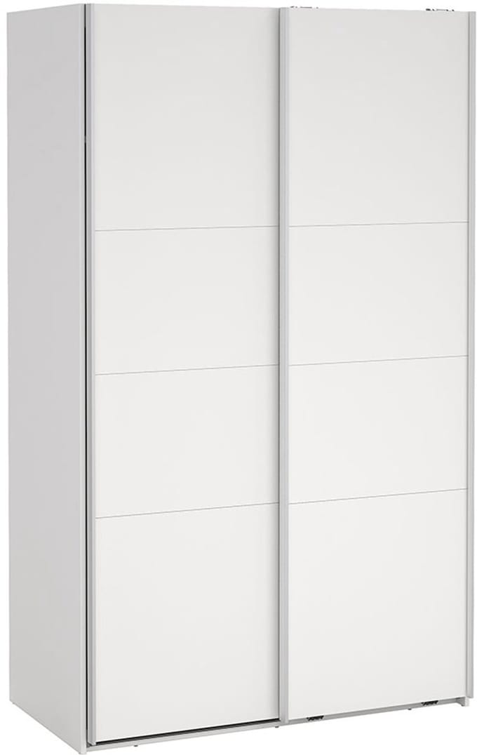 Catania schuifdeurkast 2 deuren 120x200cm wit.