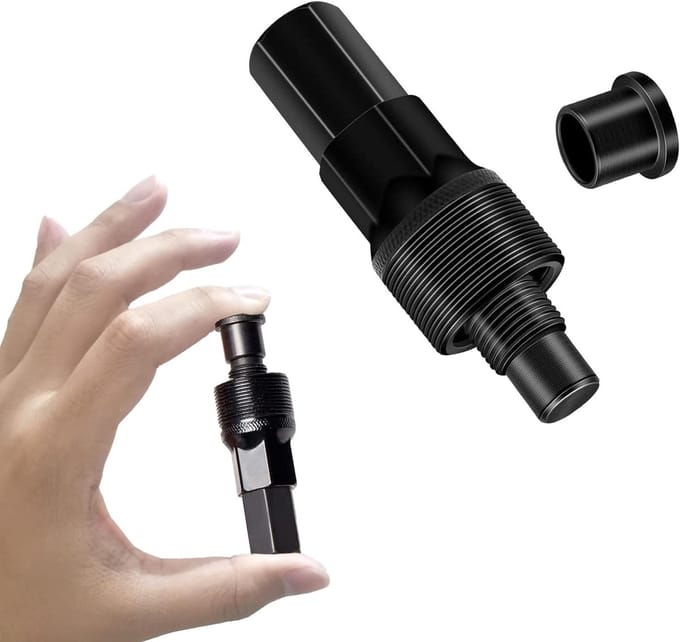 Compacte Crank Puller voor Fietsen - Crank Arm Verwijderaar voor Onderhoud van Mountainbikes en Bottom Bracket Spindles (Zwart)