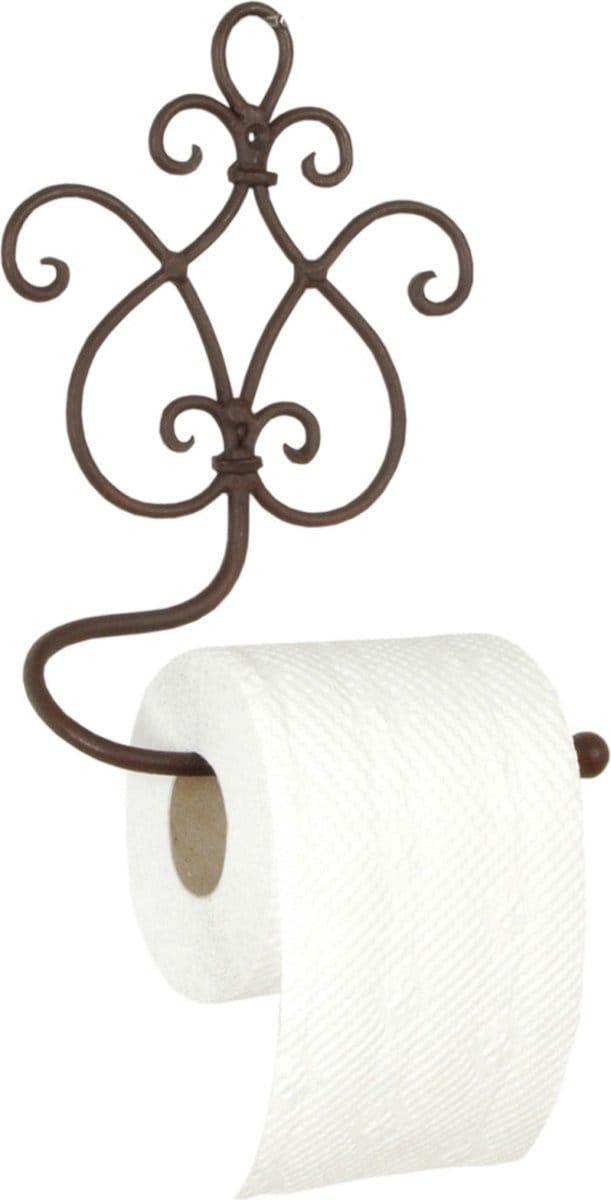 Clayre & Eef WC Rol Houder 17x7x22 cm Bruin IJzer