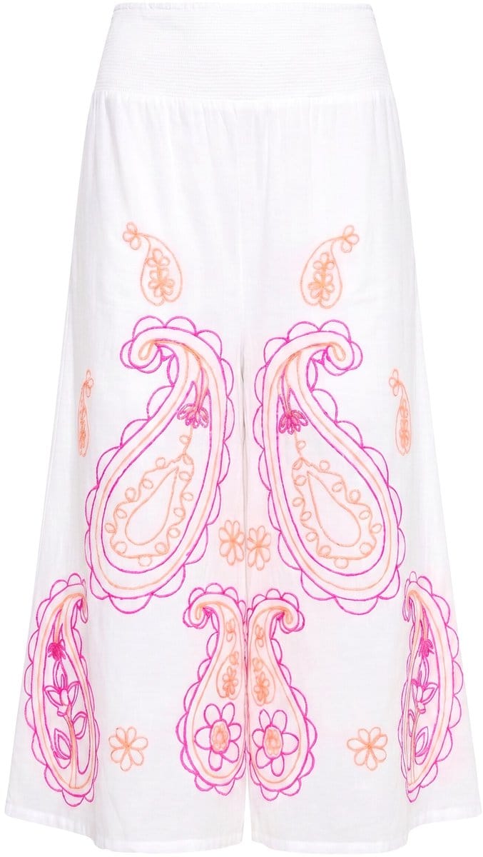 Ulla Popken - Dames - Instapbroek - Off-white - Maat 46+