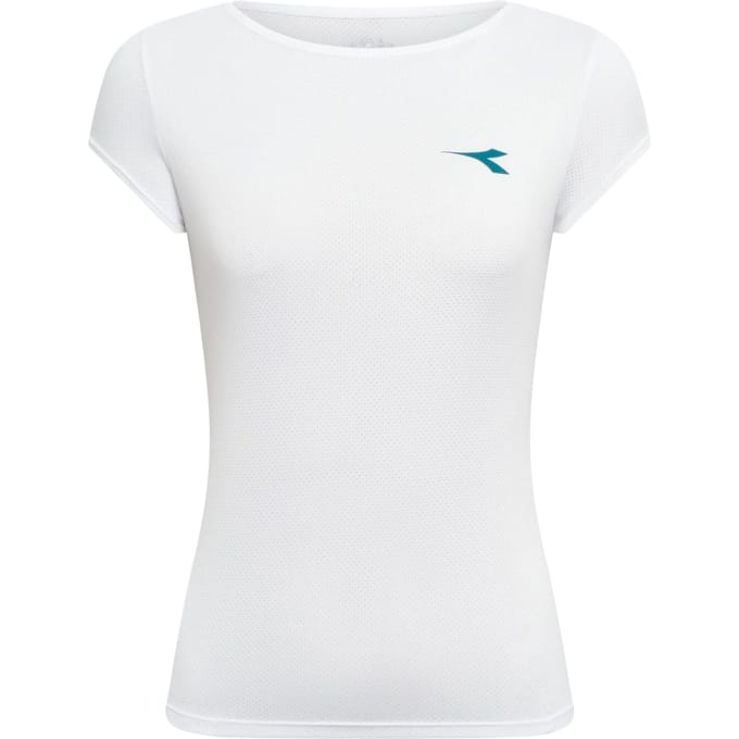Diadora Court T-shirt Dames-wit