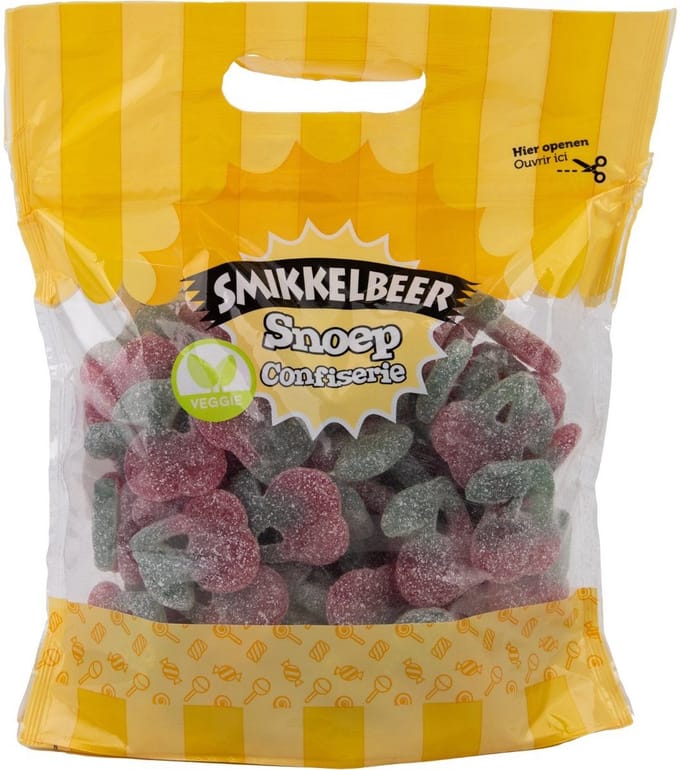 Smikkelbeer Zure kersen, veggie 1 kilo