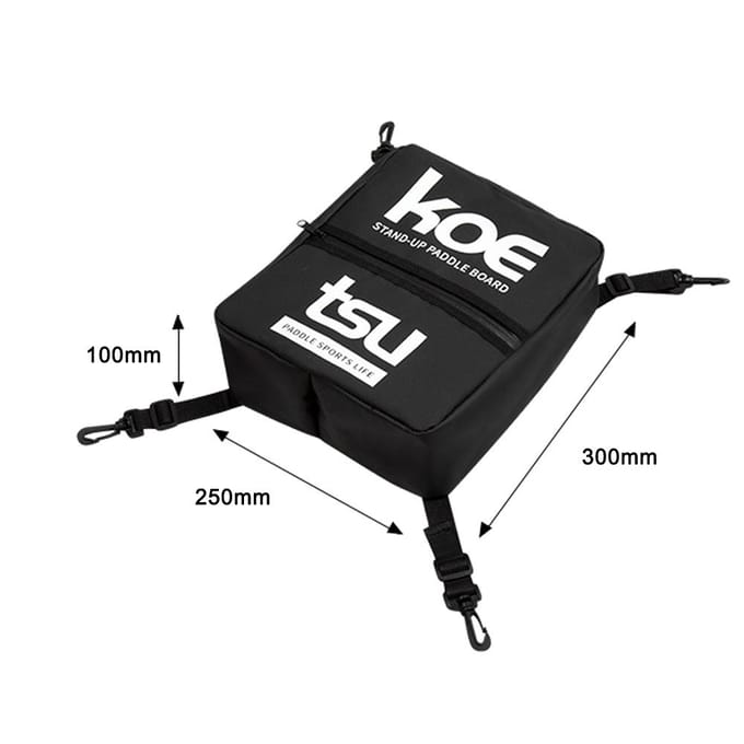 Waterdichte Paddle Board Bag StandUp Paddleboard Koeltas met handvat Grote capaciteit Glad zwart