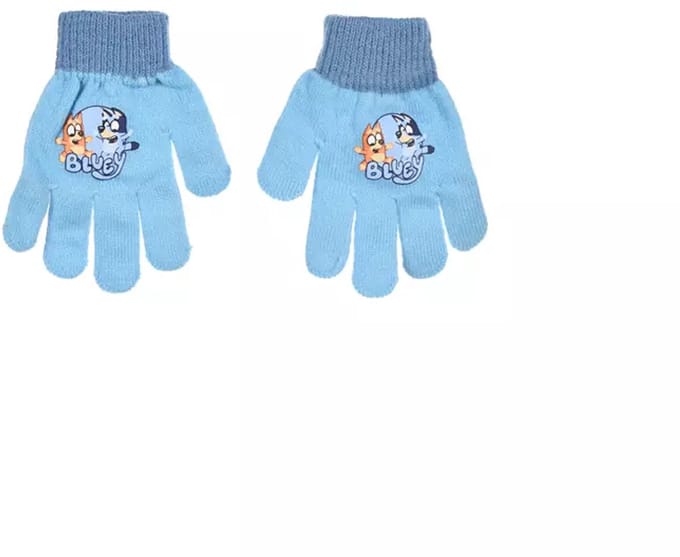 Bluey Handschoenen Kinderen – Blauw met Bluey & Vriendje – 3-6 Jaar