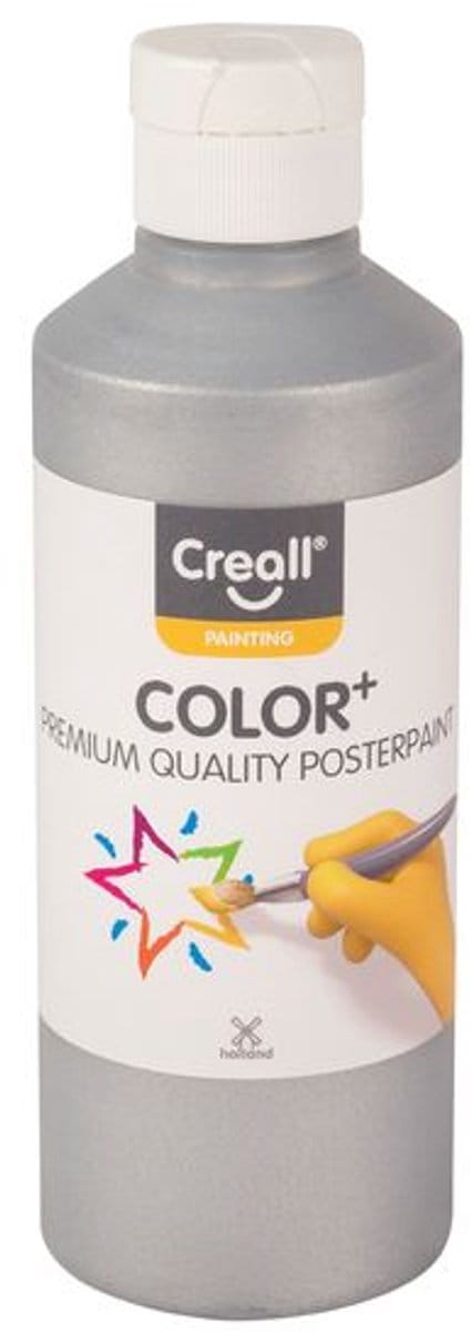Plakkaatverf creall zilver 250ml | 6 stuks
