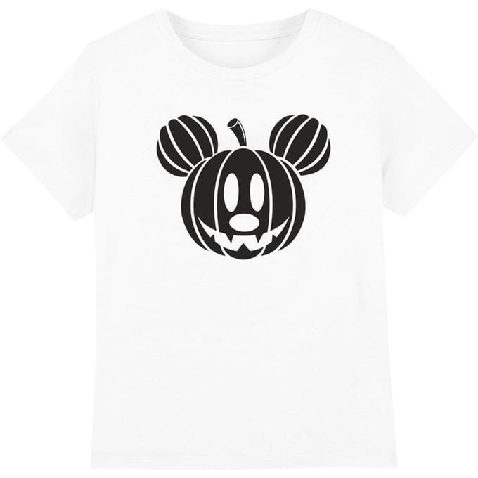 Disney Kinderen/Kinderen Mickey Mouse Pompoenhoofd T-shirt (Wit)