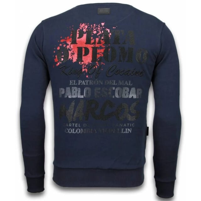 Local Fanatic Pablo escobar rhinestone sweater