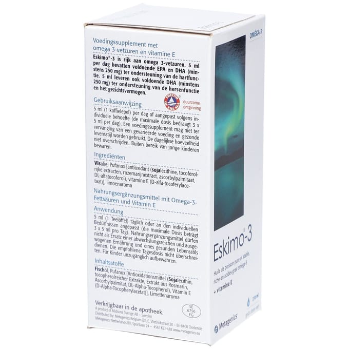 Metagenics Eskimo-3 Limoen - 210 ml - Voedingssupplement