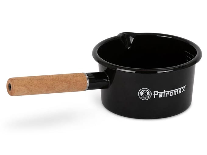 Petromax emaille steelpan 1 liter zwart