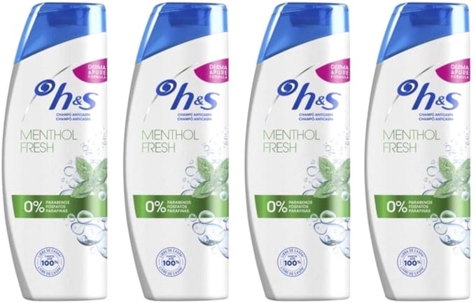 Head & Shoulders Shampoo - Menthol Fresh 4 x 200 ml