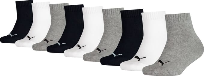 Puma - Kids Sokken in kwartlengte - 9 Pack - Maat 35-38