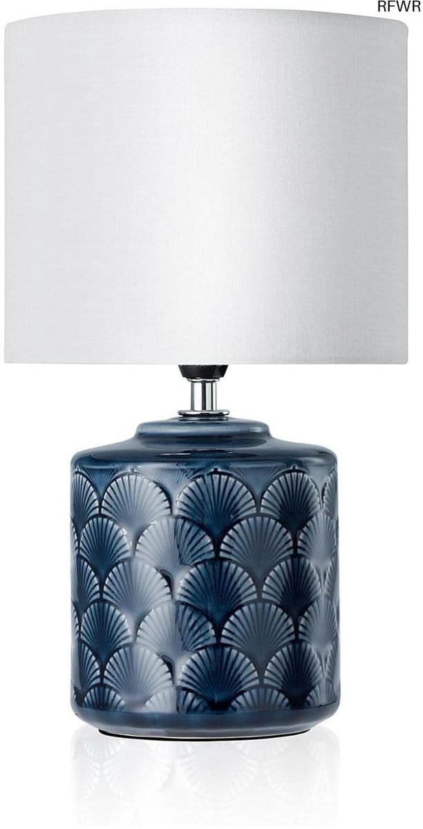 RFWR® Glowing Midnight Tafellamp - Blauw/Wit - Max. 20W E14
