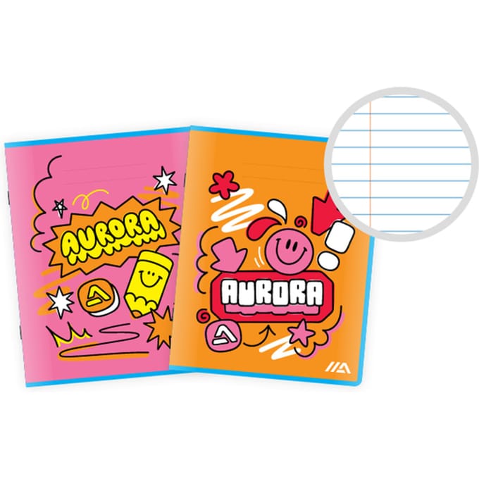 Schrift Aurora A5 lijn 200 pagina's 60gr