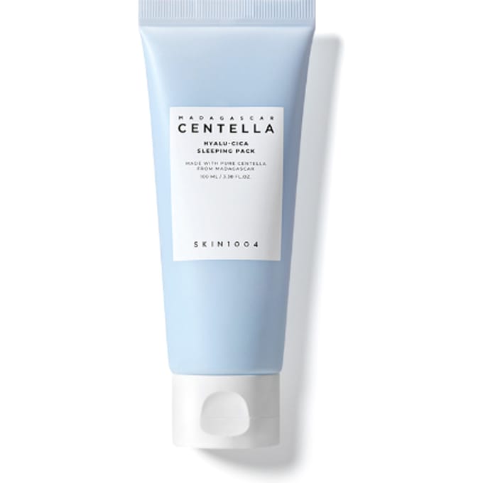 SKIN1004 Madagascar Centella Hyalu-Cica Slaapmasker 100ml – Hydraterend Gel Slaapmasker voor Nachtelijke Vochtverzorging 100ml white