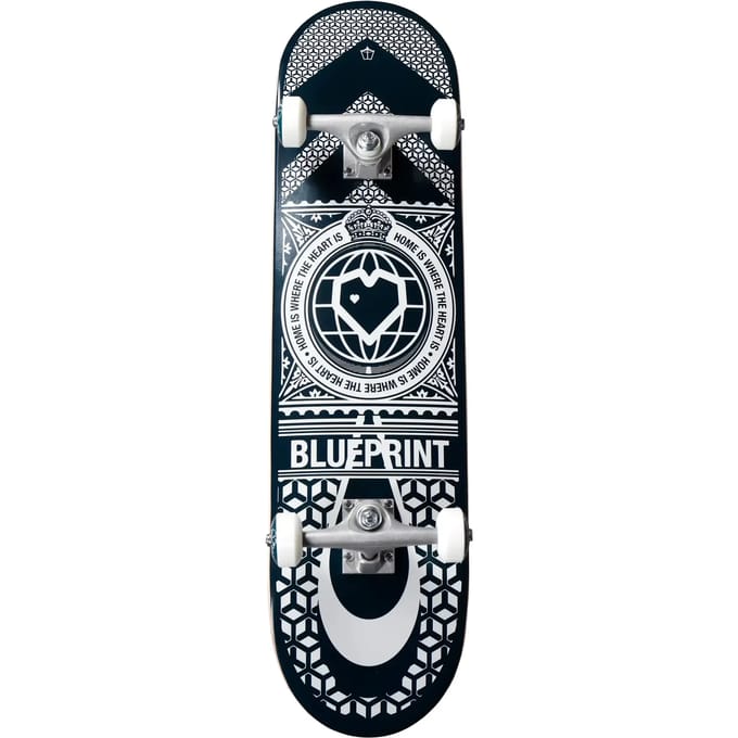 Skateboard Blueprint Home Heart