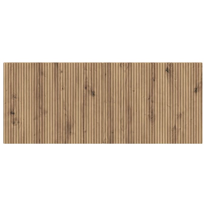 vidaXL - Wandgemonteerd - Hoofdbord - ARNHEM - Artisanaal - eiken - Bewerkt - hout