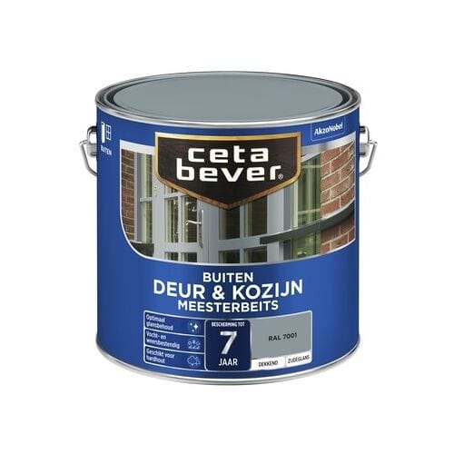 Cetabever Buitenbeits Deur & Kozijn - Ral 7001 - Zijdeglans - 750ml