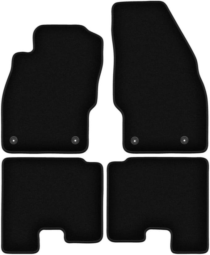 BASIC zwarte veloursmatten voor: Opel Adam hatchback (2012-)