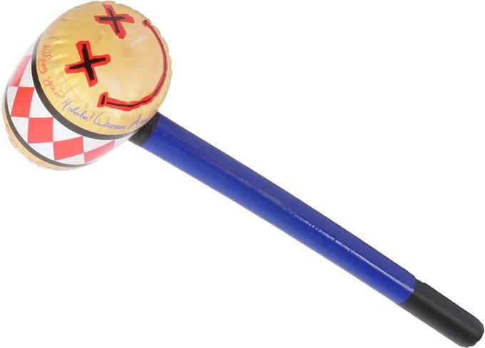 Harley Quinn Opblaasbare Mallet 80 cm - Grappige Opblaasbare Sledgehammer voor Feesten en Cosplay