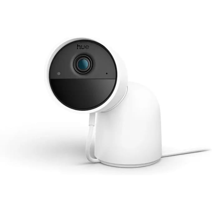 Philips Hue Secure 2K wired camera with desktop stand - white