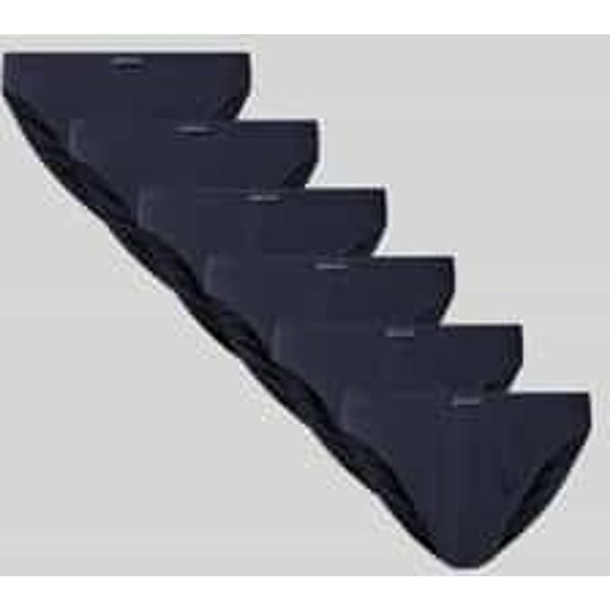 Tom Tailor - Katoenen slips in een set van 7 stuks - Maat M/5 - blue-dark-solid