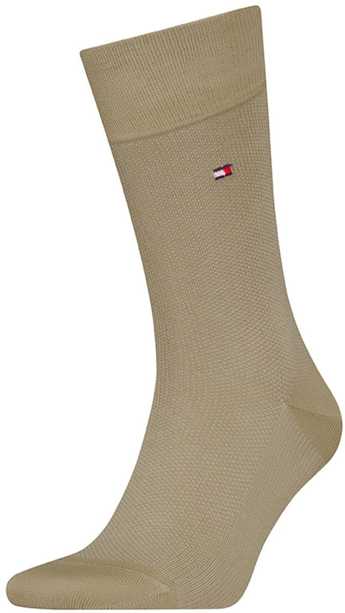 Tommy Hilfiger heren sokken premium birdseye bruin