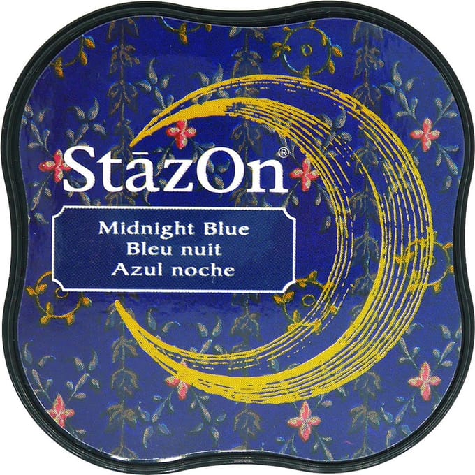 Stempelkussen midi midnight blue - Stazon Tsukineko
