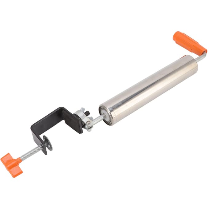 Deegroller RVS Deegroller Vaste 360 graden Rotatie voor Gebak Brood Pizza L Large white