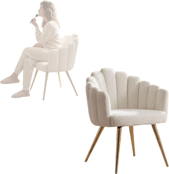 CLVP® Make up Stoel - Kaptafel Kruk - Visagie - Wit