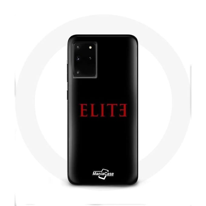 Coque - Samsung - Galaxy S11 Plus - Rigide - Logo Rouge - Protection Synthétique noir
