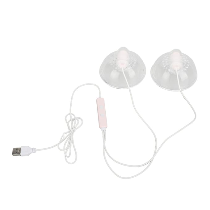Postpartum Lactatie Massager Siliconen Borstvoeding 7 Sterkte Niveaus Massager met 2 Massagekoppen white