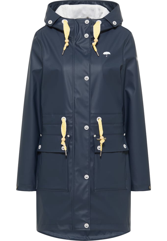 Schmuddelwedda Mackintosh incus Dames marine wit