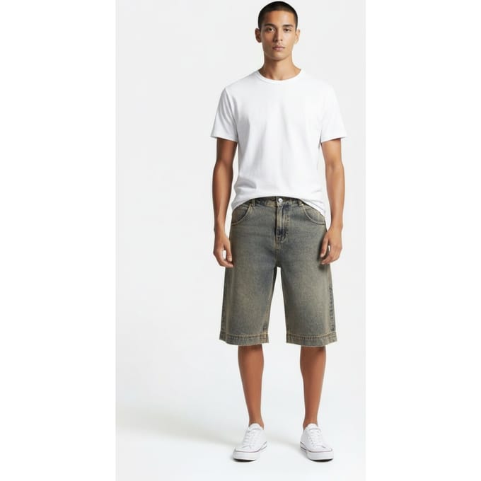 Streetwear Favourites Entire Studios – D-shorts Surface Wave Blue Taglia: XS | Shorts di jeans Outlet | Uomo | Blu