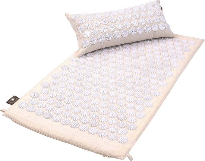 Set spijkermat en spijkerkussen linnen naturel - Lotus