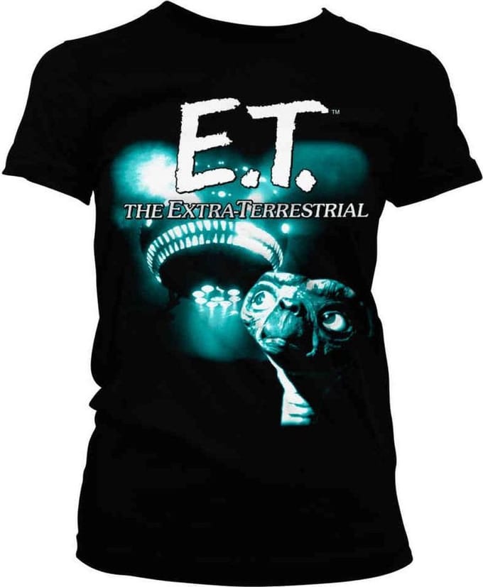 E.T. Dames Tshirt -XL- Duotone Zwart