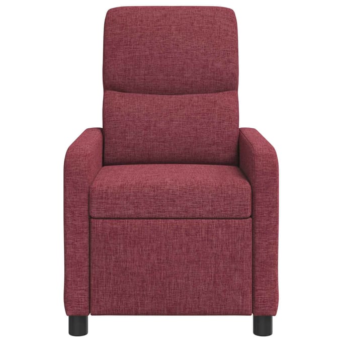 vidaXL - Recliner - Wijnrood - Polyester