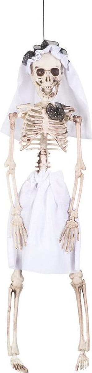 Boland Bruid skelet pop - 41 cm - kunststof - horror - halloween deco