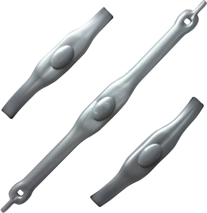 SHOEPS XL elastische veters ZILVER 8 pieces