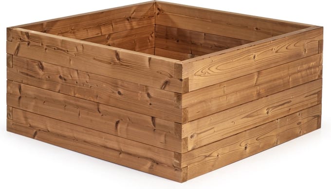 WITBOSCH - Moestuinbak - 107 x 107 x 50 cm - Modulair design - Thermowood