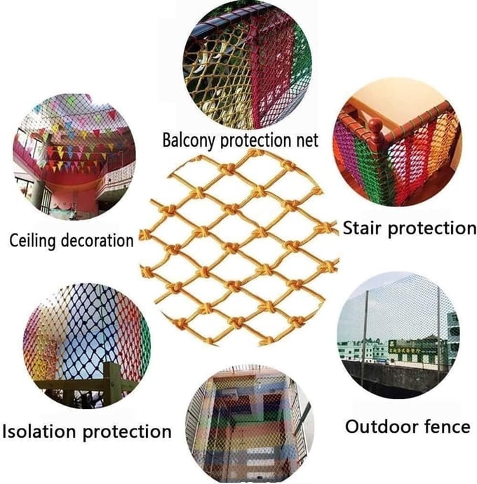 Veiligheidsnet Kinderen - Valbeveiliging Balkon - Valpreventie Buiten - Duurzaam Polyester Gaas - 3 Meter Lengte