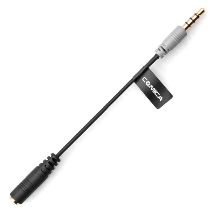 COMICA CVM-SPX Vrouwelijke 3,5 mm audiokabelconverter Microfoonkabeladapter voor iPhone Samsung CVM-D-SPX