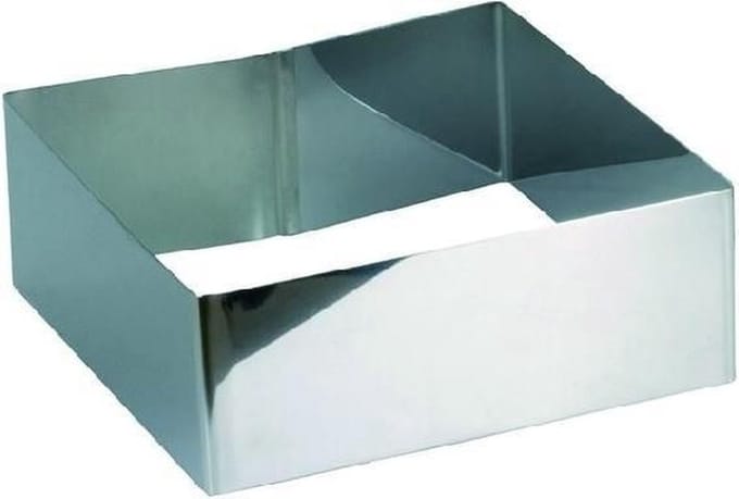 Habitas4U Vierkante taartring / kookring - 8cm