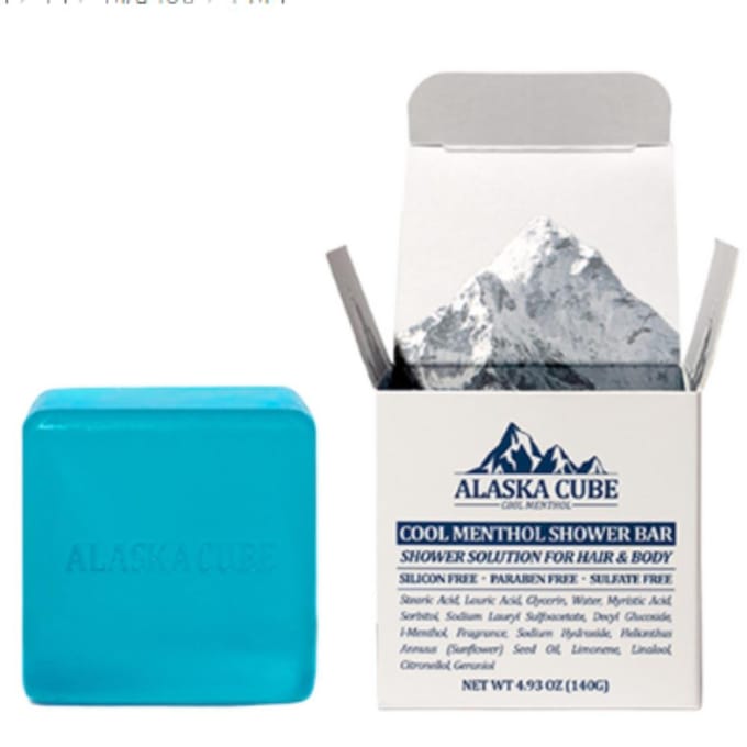 Alaska Kubus Verkoelende Parfum Badzeep, 140g, 3 Stuks gray