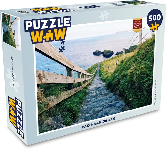 Puzzel Pad naar de zee - Legpuzzel - Puzzel 500 stukjes
