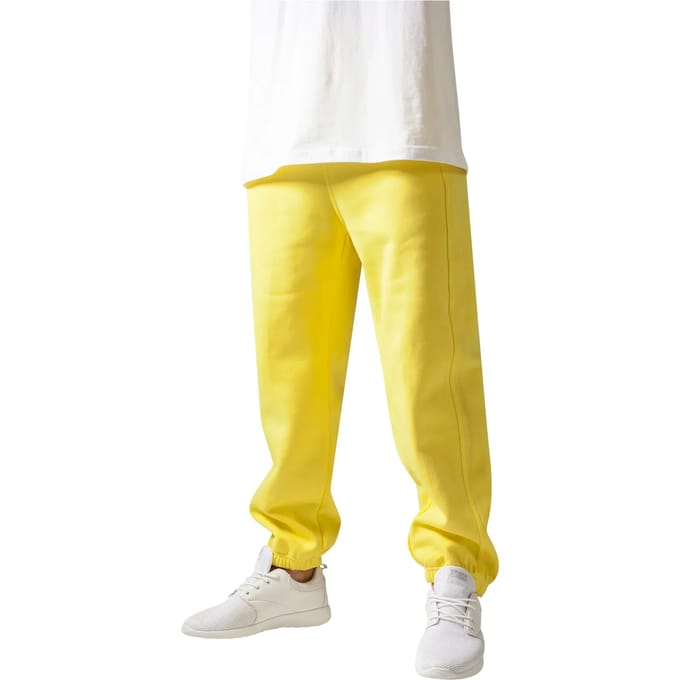 Urban Classics - Basic Heren joggingbroek - S - Geel