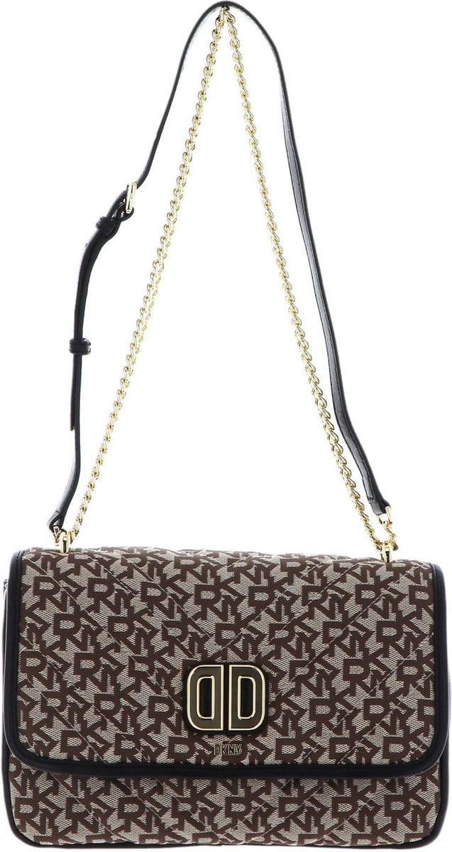 DKNY Schoudertas Delphine Crossbody Bag Chino / Blk Bruine