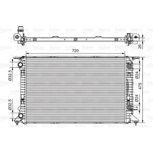 Radiator, motorkoeling VALEO 735472