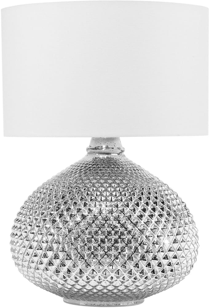 MADON - Tafellamp - Zilver - Glas