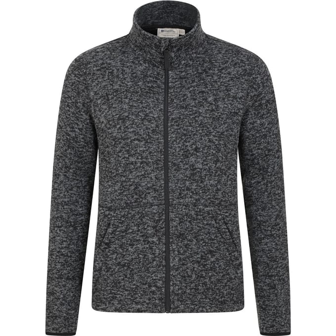 Mountain Warehouse Heren Idris III Full Zip Fleecejack (Zwart)