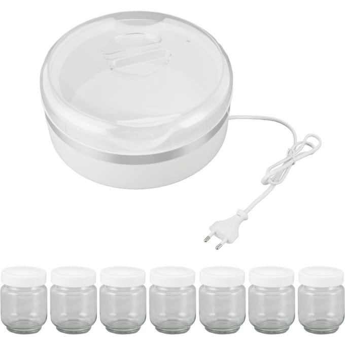Yaourtière multifonctionnelle à température constante, pot intérieur de grande capacité, machine à vin de riz automatique L white